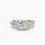 Five Stone Ring with Pavé Band