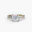 Solitaire Engagement Ring with Pavé Diamonds