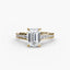 Solitaire Engagement Ring with Pavé Diamonds