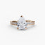 Solitaire Engagement Ring with Pavé Diamonds