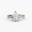 Solitaire Engagement Ring with Pavé Diamonds