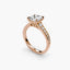 The Citadel – Princess Cut Engagement Ring with Graduated Pavé Band