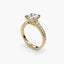 The Citadel – Princess Cut Engagement Ring with Graduated Pavé Band