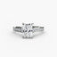 Solitaire Engagement Ring with Pavé Diamonds