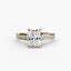 Solitaire Engagement Ring with Pavé Diamonds