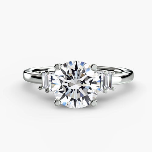 Baguette Accent Solitaire