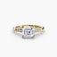 Solitaire with Micro Pave Shoulder Accents