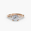 Solitaire with Micro Pave Shoulder Accents