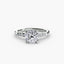 Solitaire with Micro Pave Shoulder Accents