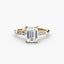 Solitaire with Micro Pave Shoulder Accents