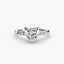 Solitaire with Micro Pave Shoulder Accents