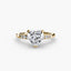 Solitaire with Micro Pave Shoulder Accents