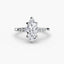 Solitaire with Micro Pave Shoulder Accents