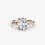 Solitaire with Micro Pave Shoulder Accents
