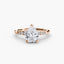 Solitaire with Micro Pave Shoulder Accents