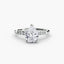Solitaire with Micro Pave Shoulder Accents
