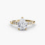 Solitaire with Micro Pave Shoulder Accents
