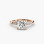 Solitaire with Micro Pave Shoulder Accents
