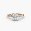 Solitaire with Micro Pave Shoulder Accents