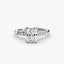 Solitaire with Micro Pave Shoulder Accents