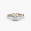 Solitaire with Micro Pave Shoulder Accents