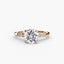 Solitaire with Micro Pave Shoulder Accents