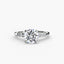 Solitaire with Micro Pave Shoulder Accents