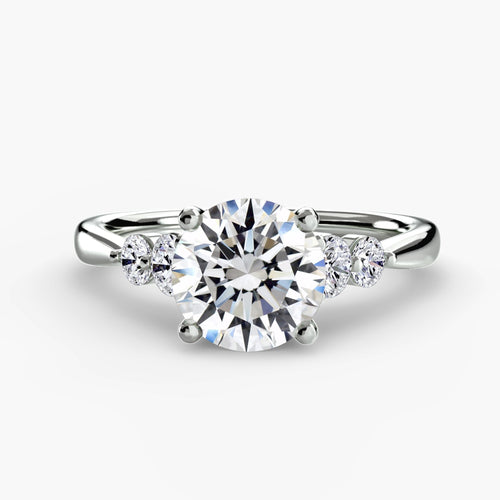 Solitaire with Shoulder Accents 2