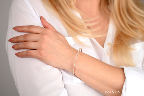 14k Rose gold Diamond bracelet