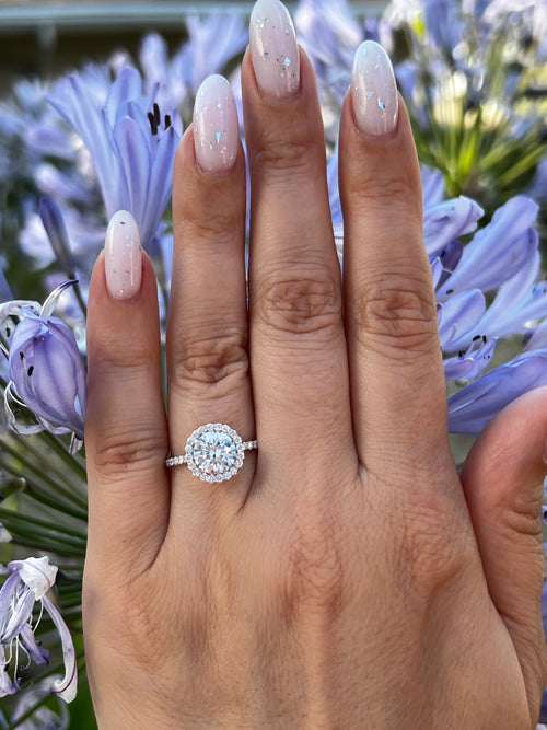 Celestial Harmony 1.50 Carat Lab-Grown Round Diamond Engagement Ring