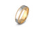 14k gold mens wedding band two tone ring