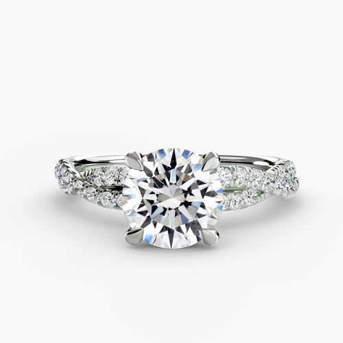 The Twisted Pavé Solitaire