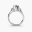 Three ston solitaire diamond ring in white gold 