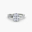 Diamond ring with a white background