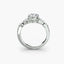 Oval diamond ring with three marquise on the side the Shoulder Cluster Ring Setting Only