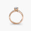 The Celestial Cluster Oval Ring with side diamonds