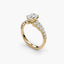 The Celestial Cluster Oval Ring with side diamonds