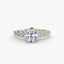 The Celestial Cluster Oval Ring with side diamonds