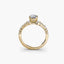The Celestial Cluster Oval Ring with side diamonds