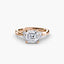 The Celestial Cluster Solitaire Ring with Side Stone 2