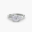 The Celestial Cluster Solitaire Ring with Side Stone 2
