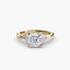 The Celestial Cluster Solitaire Ring with Side Stone 2