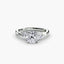 The Celestial Cluster Solitaire Ring with Side Stone 2