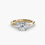 The Celestial Cluster Solitaire Ring with Side Stone 2