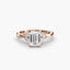 The Celestial Cluster Solitaire Ring with Side Stone 2