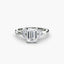 The Celestial Cluster Solitaire Ring with Side Stone 2