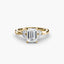 The Celestial Cluster Solitaire Ring with Side Stone 2