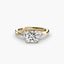 The Celestial Cluster Solitaire Ring with Side Stone 2