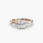The Celestial Cluster Solitaire Ring with Side Stone 2