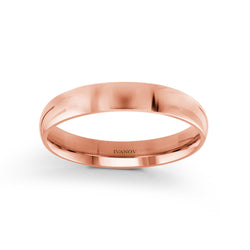 Andronikos: 4mm Dome Wedding Band 14k gold